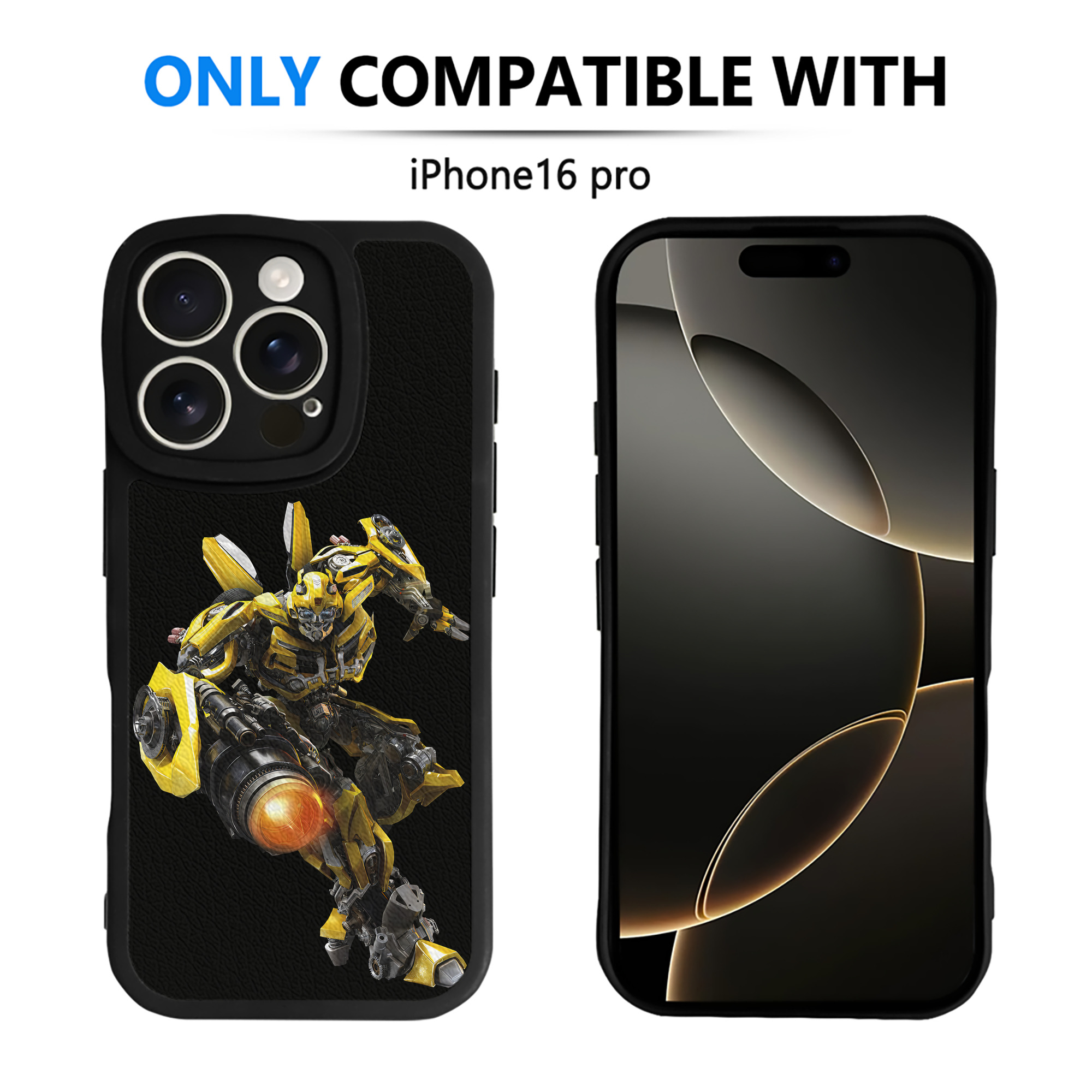 （画像用） Transformers トランスフォーマー 【iPhone 16シリーズ対応】シリコンスマホケース（レザー調） 材質：シリコン